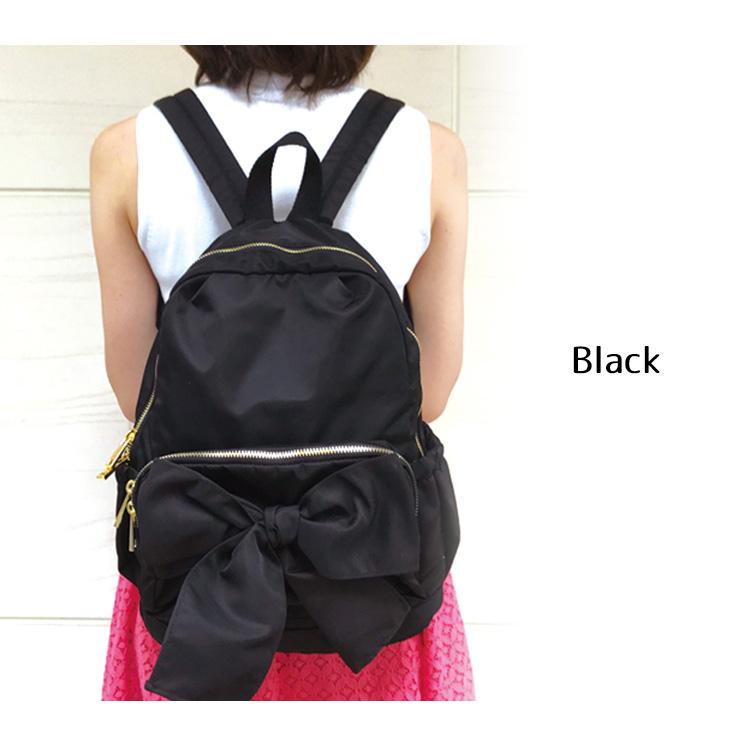 新品未開封 ピンクトリックリボンリュック ブラック pink trick リュック レディース リュックサック バッグ 大きめ