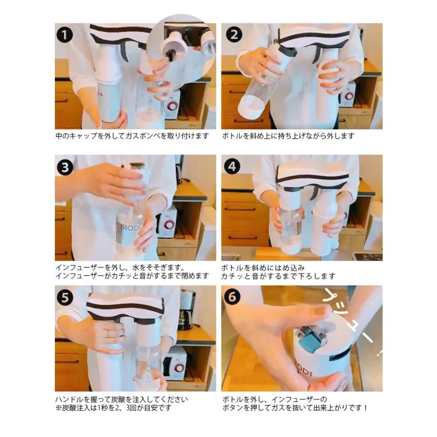 市場 Prodi 炭酸水 ブラック ソーダメーカー ソーダガン ソーダ 家庭用炭酸飲料メーカー Psg1002 プロディ