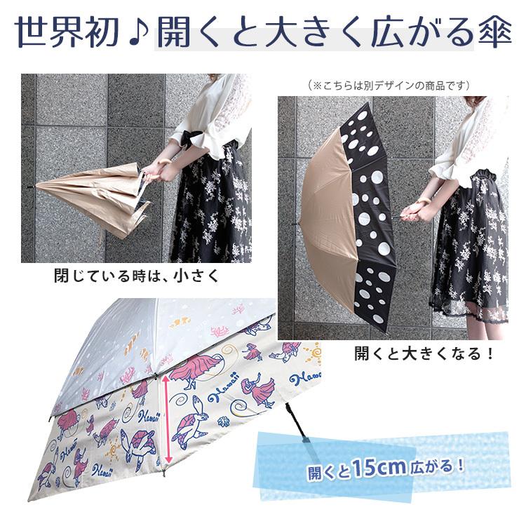 日傘 トランスフォーム傘 世界の旅 ハワイ 27033 ショートワイド傘