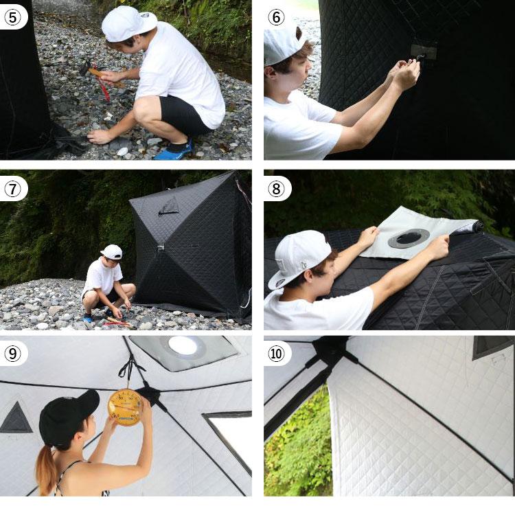 【完売品】NOPPA サウナ　テント ブラック　SAUNA NOPPA sauna｜株式会社OLTAS