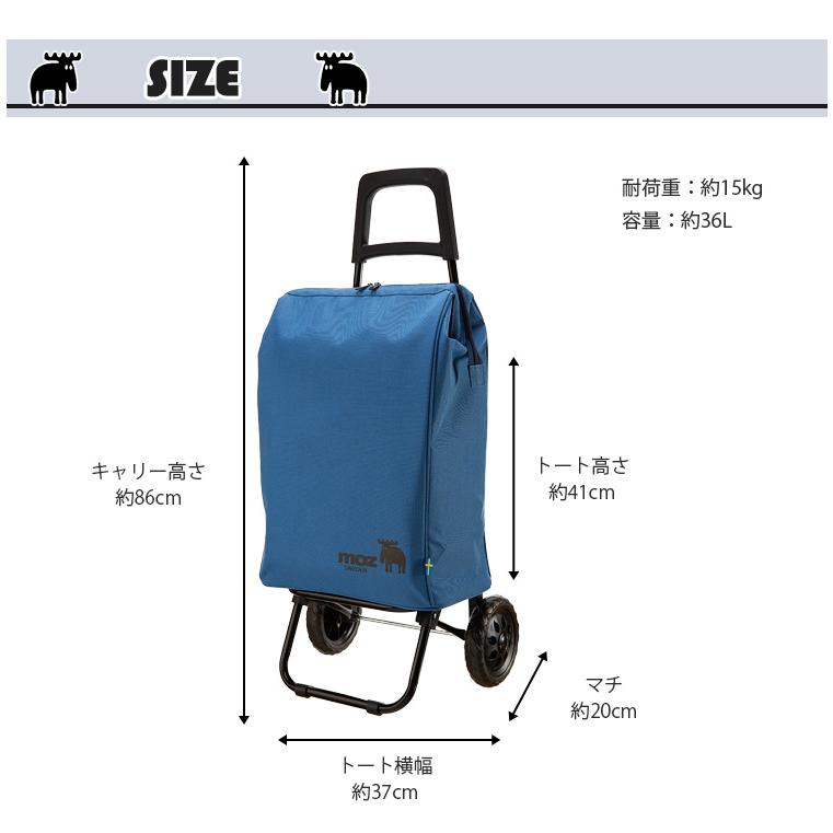 モズ ショッピングキャリー がまぐち ライトブルー moz ショッピング