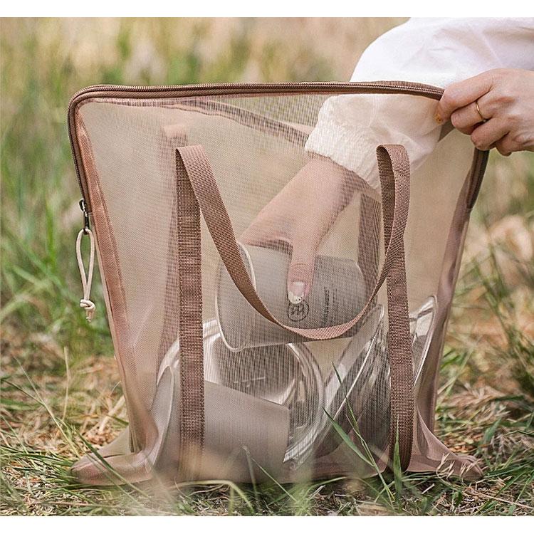 KZM OUTDOOR ツリードライヤーネット ハンギング ネット 食器