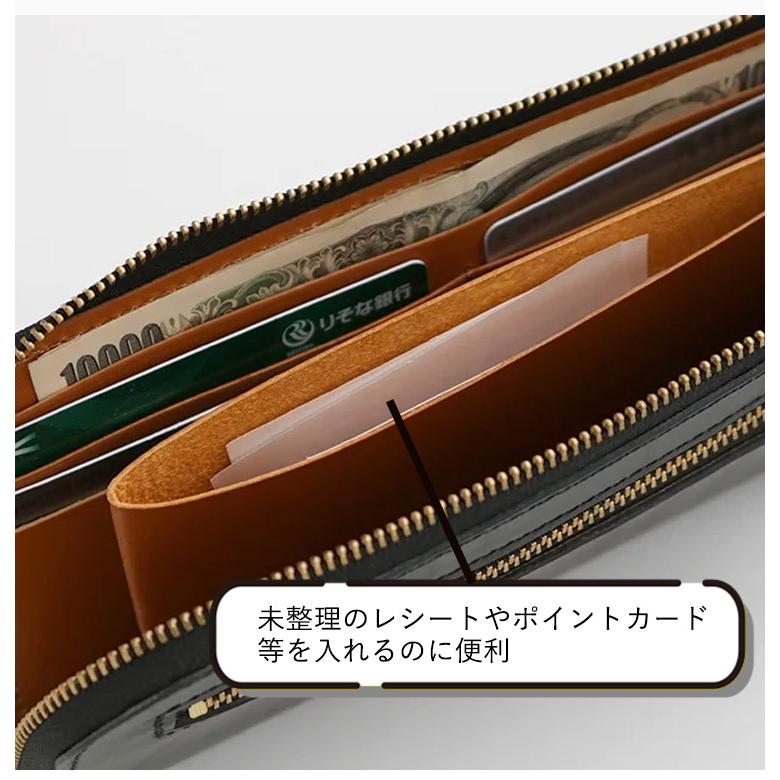 NEW CLASKA DO LONG WALLET クラスカ ドー ロングウォレット 長財布 レディース 大人 L字ファスナー 薄い スリム 日本製 イタリアンレザー 牛革 本革｜passageshop｜07