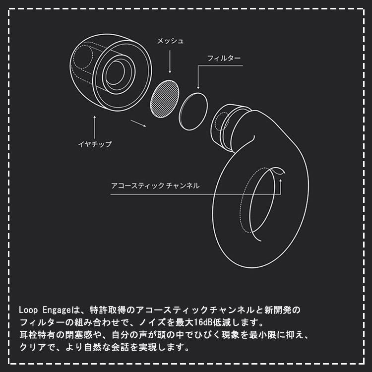 2024年 新作 LOOP Engage 1.5 耳せん ライブ 野外フェス 聴覚過敏 旅行 騒音 雑音 安眠 快眠 飛行機 ノイズキャンセリング メール便無料｜passageshop｜04