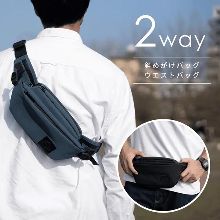 nitraid クレイジーサバンナ ボディバッグ　ウエストポーチ　ショルダー SIMCLEAR（シムクリア） TSUNAGU BAG RUNNER City ツナグ バッグ