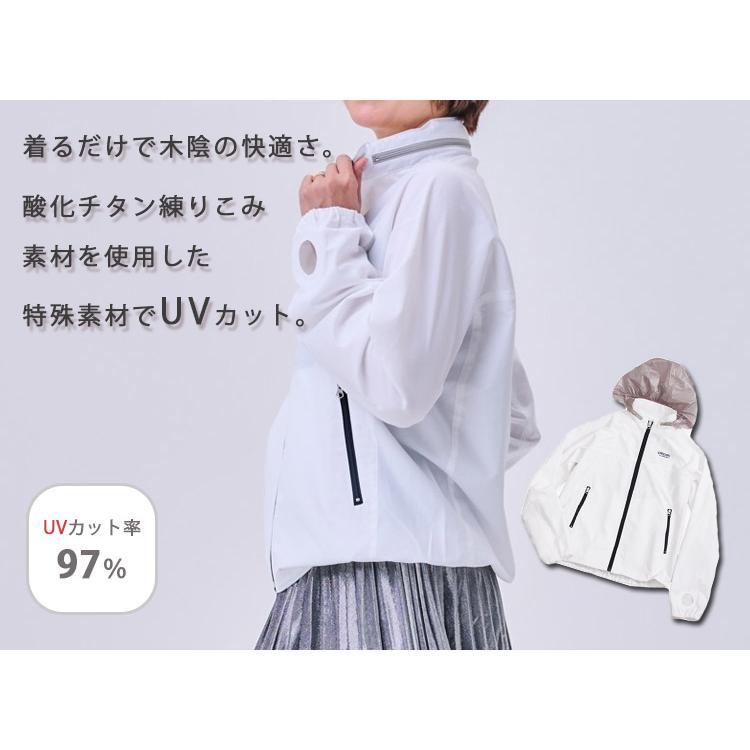紫外線みっけ付 エポカル サン＆ウインドブレイク UVウェア EPOCHAL UVカットアウター 紫外線 日焼け 対策 紫外線カット アウトドア レジャーの画像