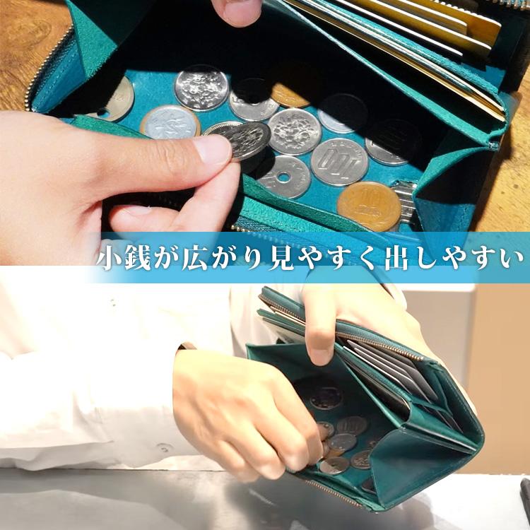 STUDIUM 1秒財布 長財布 本革 日本製  メンズ レディース ロングウォレット コンパクト 薄い 噛まない イタリアンレザーの画像