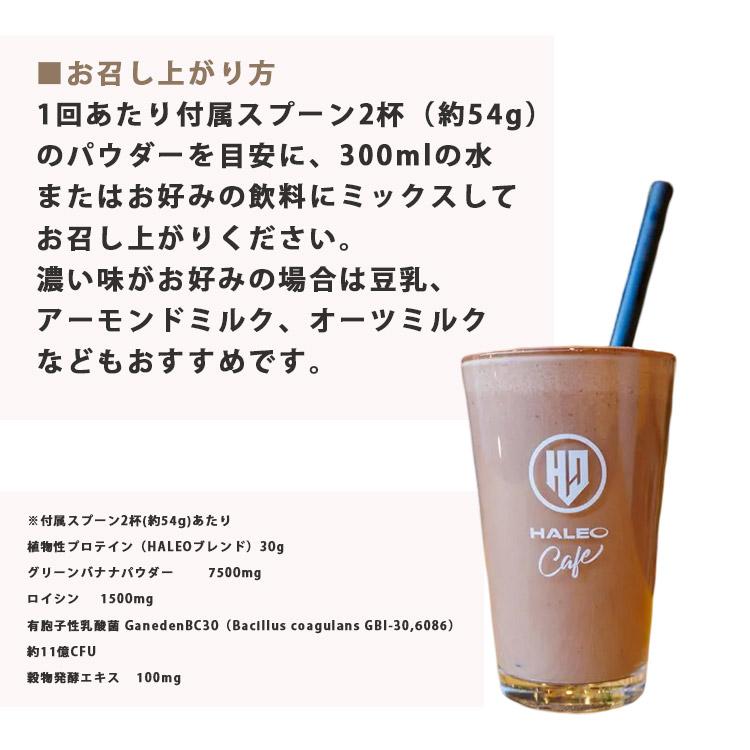 特典付 HALEO VEGA ハレオ ベガ プロテイン protein 植物性 プレミアム栄養食 厳選 自然素材 チョコレートバナナ味 1080g たんぱく質 ソイ アミノ酸 海外×(DM)の画像