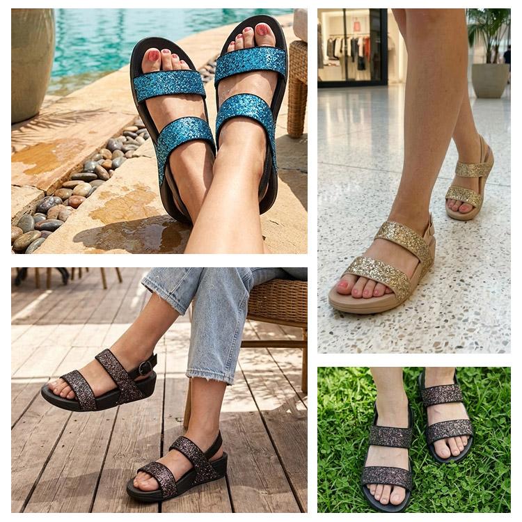 FitFlop（フィットフロップ） fitflop LULU マルチトーナル グリッター