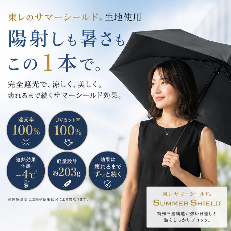 サマーシールド50D 折りたたみ傘 軽量 1BN228055 東レ サマーシールド