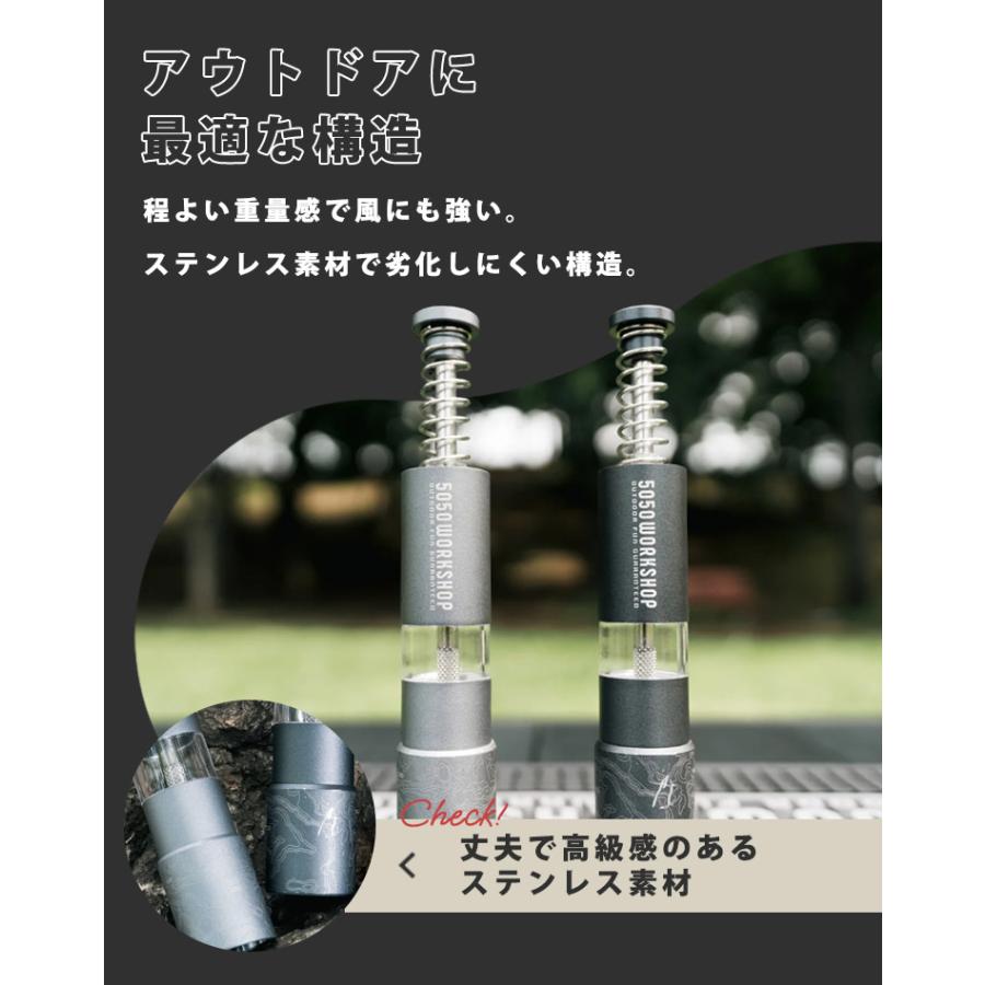 5050WORKSHOP SPICE MILL スパイスミル 手動 キャンプ 簡単 コンパクト