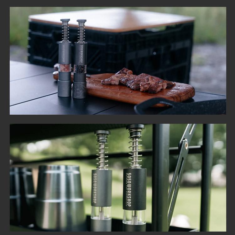 5050WORKSHOP SPICE MILL スパイスミル 手動 キャンプ 簡単