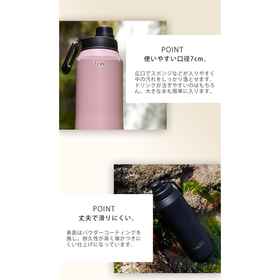 made by Fressko Core ドリンクボトル 1L 34oz 水筒 マグボトル 真空