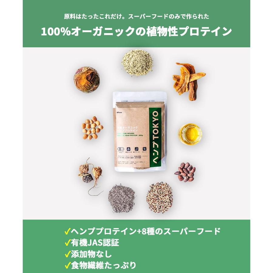 2個セット オーガニックプロテイン ヘンプTOKYO スーパーフード 植物性 