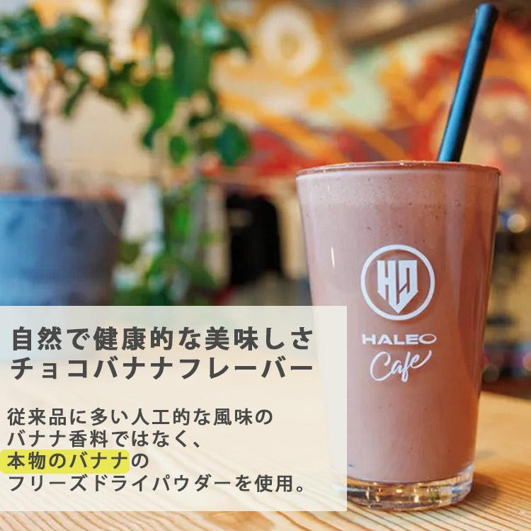 W特典付 2個セット 植物性プロテイン HALEO VEGA ハレオ ベガ ソイ サチャインチ soy protein ヴィーガン プレミアム栄養食 厳選 自然素材 チョコバナナ (DM)の画像