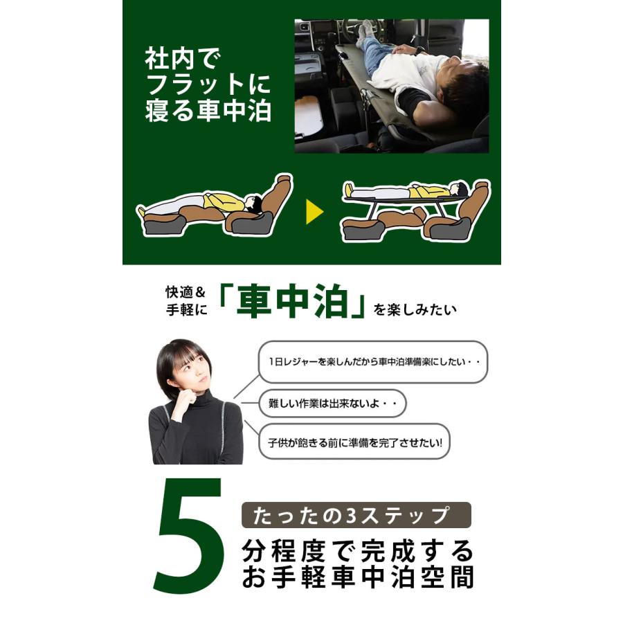 yadocari CARBED standard 車中泊用ベッドコット リニューアル 旅行