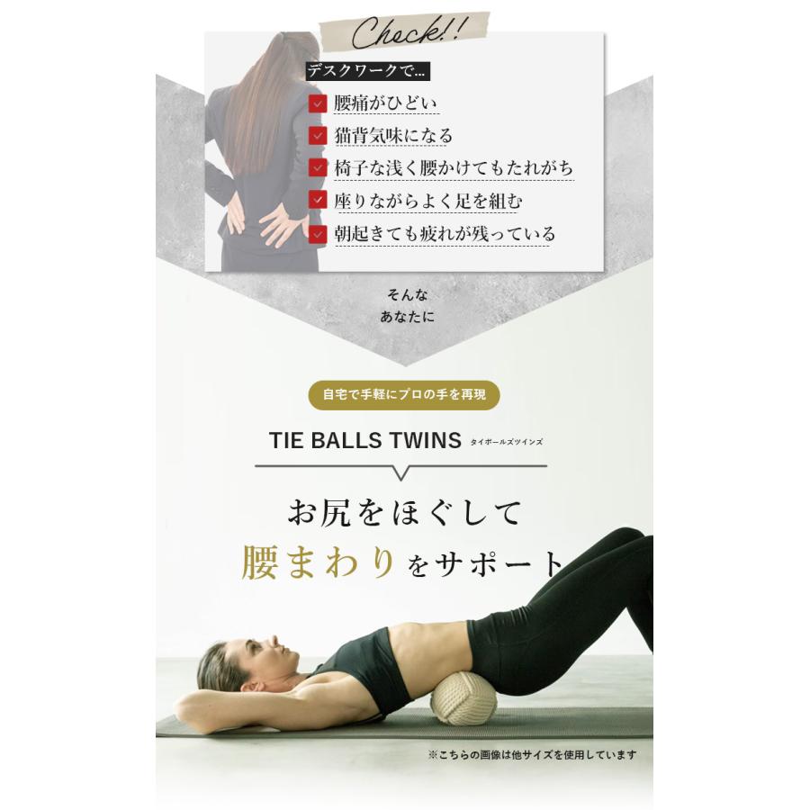選べる特典付 TIE BALLS TWINS M 健康グッズ 美容 腰 足 足裏 全身