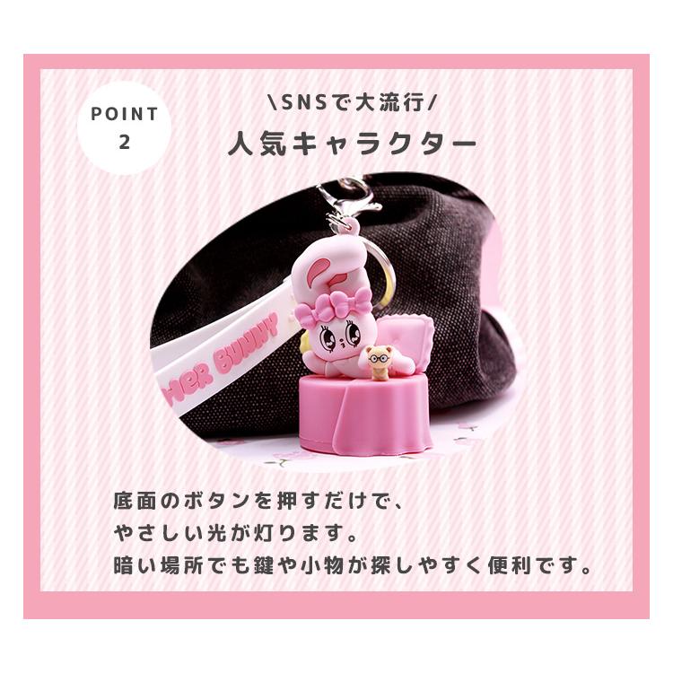 Esther Bunny エスターバニー ライトキーリング 光る キーホルダー