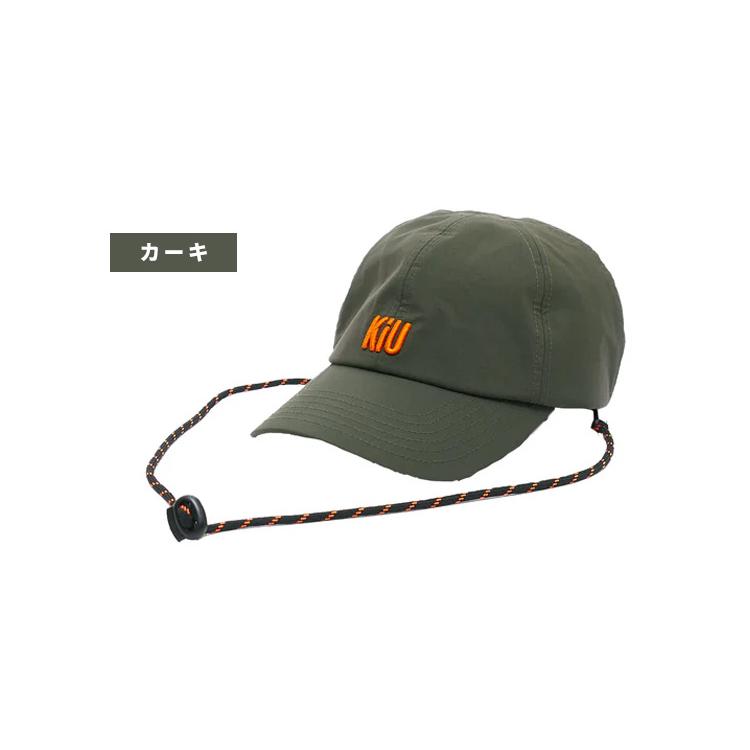 KiU（キウ） キャップ K517 プロテクションロゴキャップ UVカット 撥水