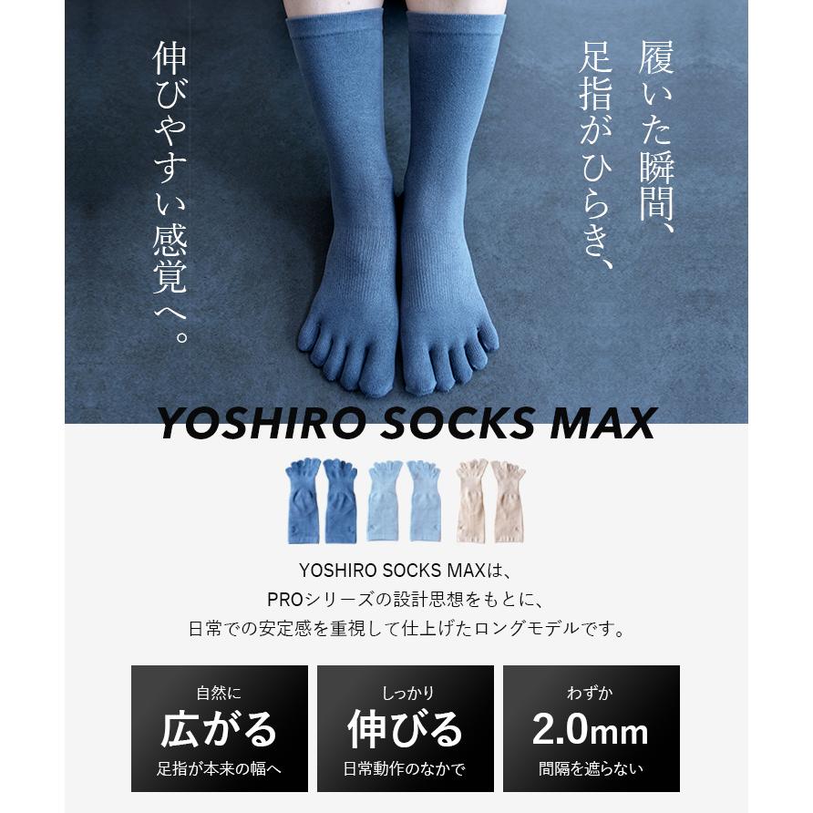 選べる特典付 YOSHIRO SOCKS MAX ヨシロウソックス 足指靴下 ひろのば