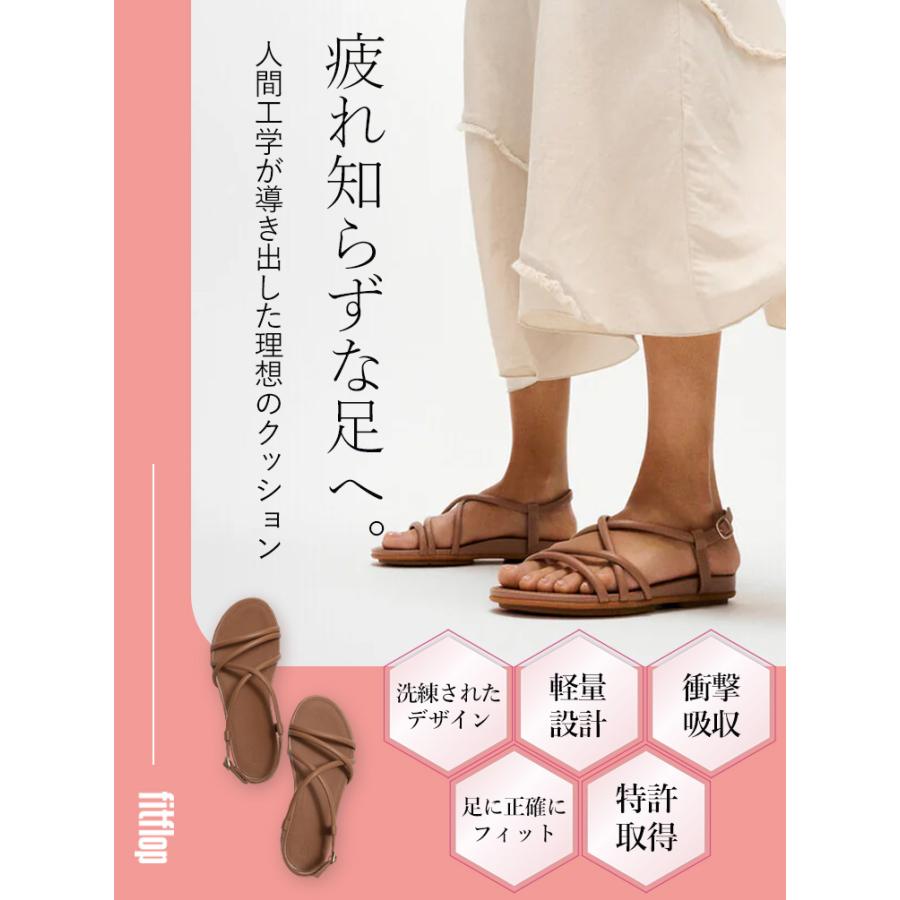 コロン　【新品未使用】fitflop サンダル　レザー US6 23cm FitFlop（フィットフロップ） fitflop GRACIE レザー ストラッピー
