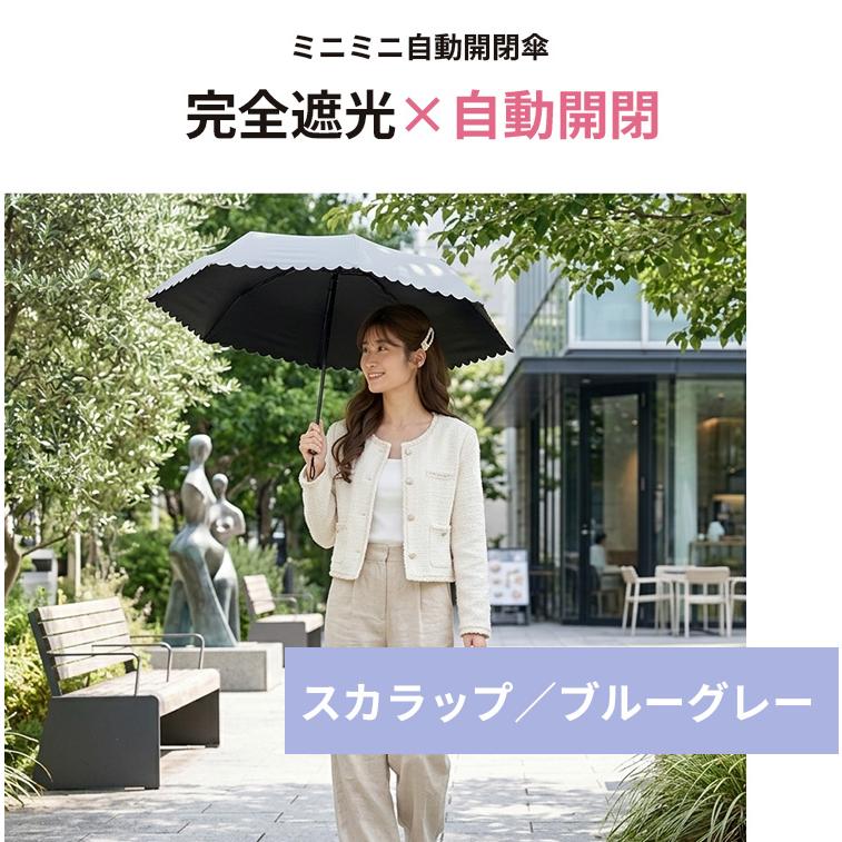 ピンクトリック 折りたたみ傘 ミニミニ自動開閉傘 軽量 220g ミニ
