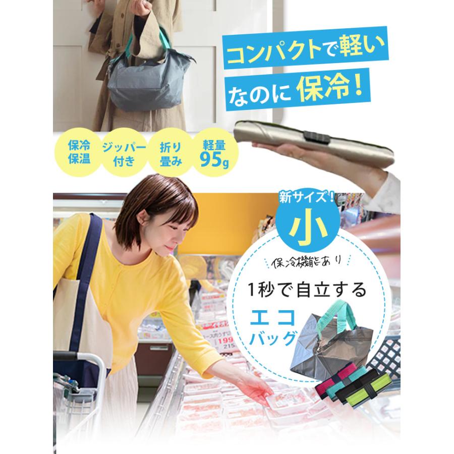 特典付 オリバ 保冷エコバッグ 小 ORIBA Cooler 自立するエコバッグ メール便無料 保冷バッグ ミニ コンパクト 自立 折りたたみ トート 買い物バッグ 一部予約の画像