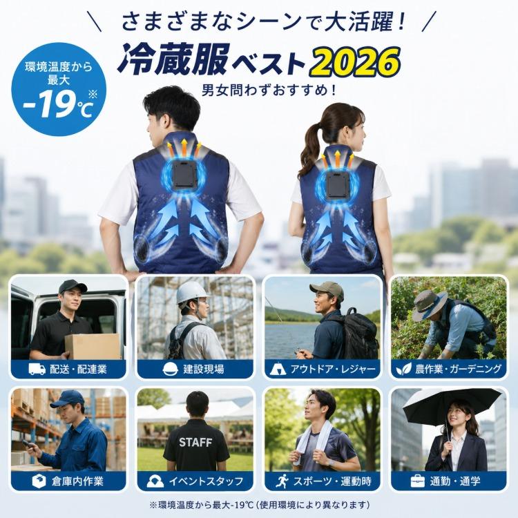 THANKO 2026 サンコー 圧倒的に冷える冷蔵服 ベスト 冷蔵服 2026