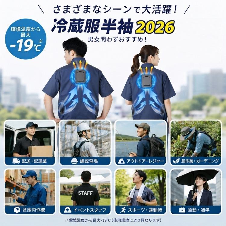THANKO 2026 サンコー 圧倒的に冷える冷蔵服 半袖 冷蔵服 2026 半袖