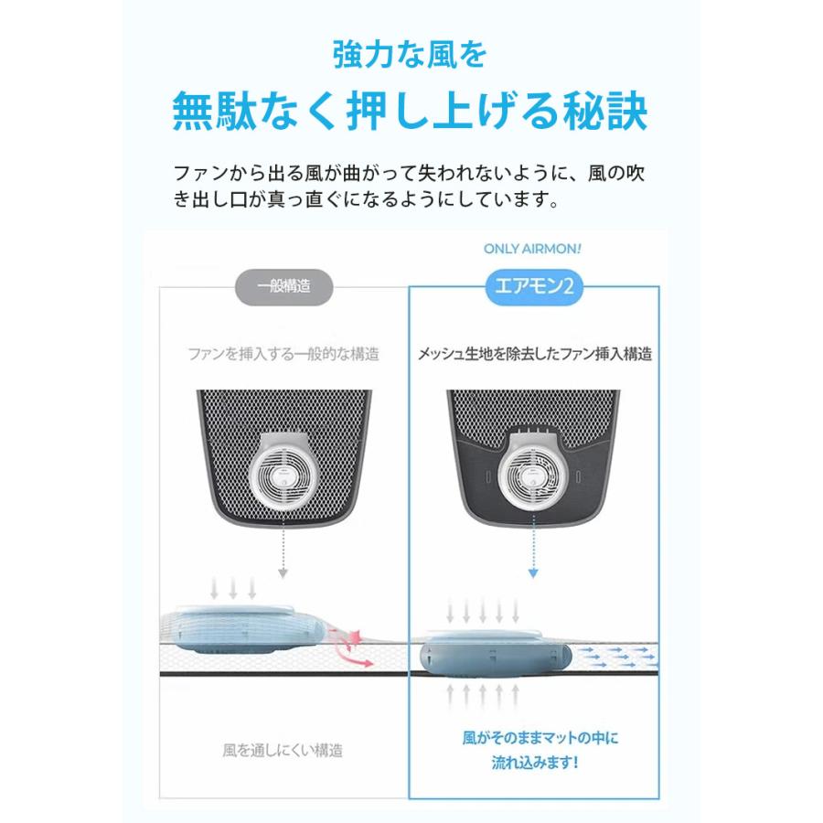 Creamhaus エアモン2 プレミアム ベビーカーシート 暑さ対策 ムレ解消 夏 お出かけ チャイルドシート 送風 扇風機 出産祝い ギフト 海外×_7