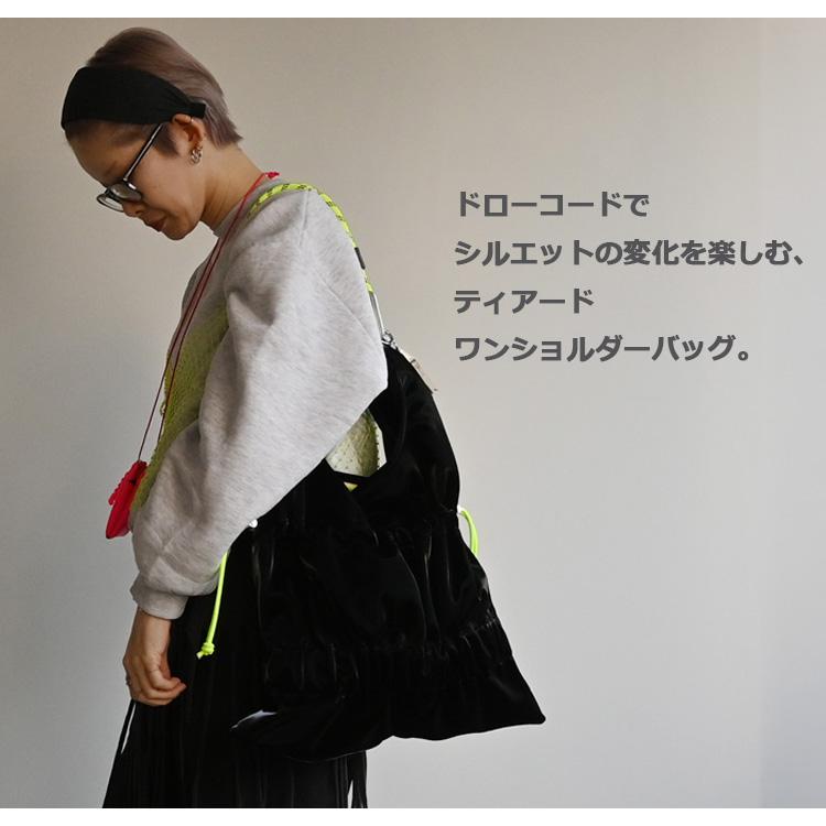cheek cheek tiered code one shoulder ティアードコード ワン
