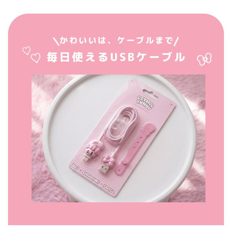 エスターバニー USBケーブル Esther Bunny 公式 type-C Lightning USB