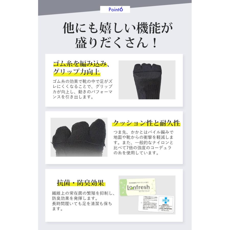 TRYSOX short 3本指トライソックス 靴下 テーピングソックス 3本指