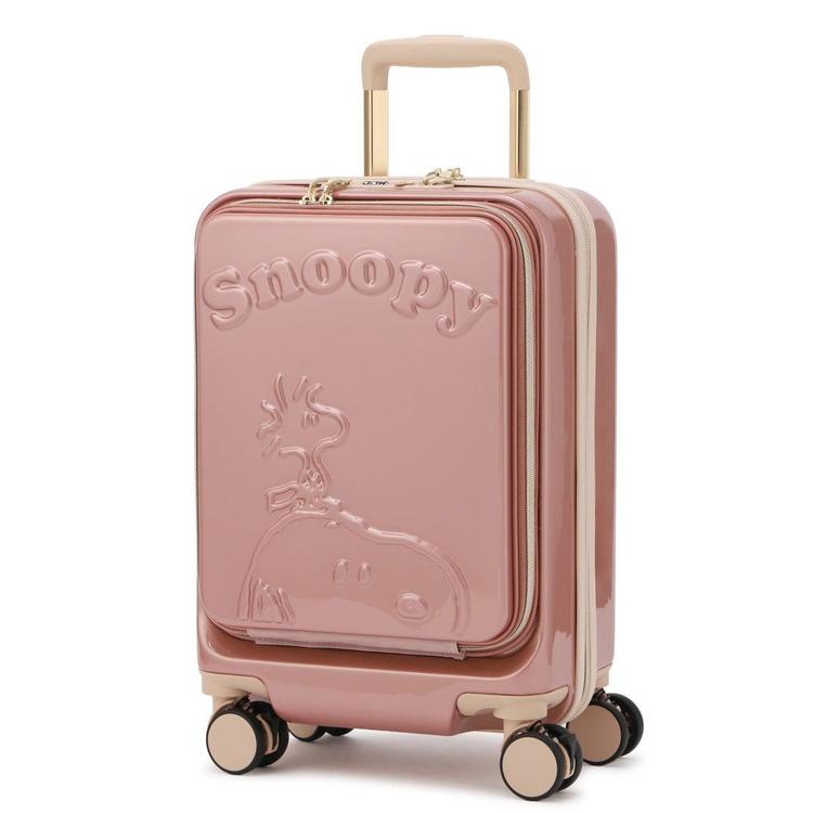 スヌーピー　キャリーケース　44L PEANUTS フロントオープンキャリーM スヌーピー キャリーケース M