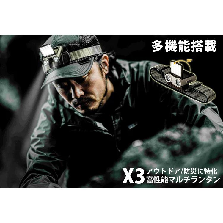LUMENA X3 LEDヘッドライト 正規店 3WAY 充電 生活防水 小型ランタン