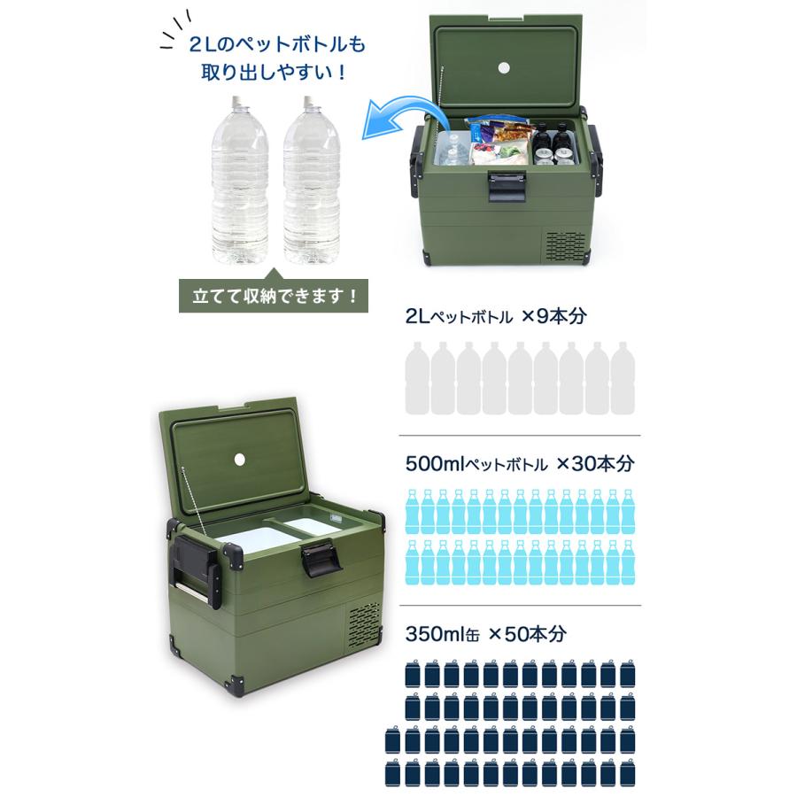 RELICIA 車載冷凍冷蔵庫 RLCーCF40 コンプレッサー式 40L 小型 アウトドア ポータブル（TOHO） メーカー直送 海外×の画像