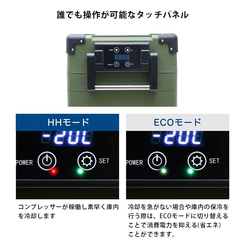 RELICIA 車載冷凍冷蔵庫 RLCーCF40 コンプレッサー式 40L 小型 アウトドア ポータブル（TOHO） メーカー直送 海外×の画像