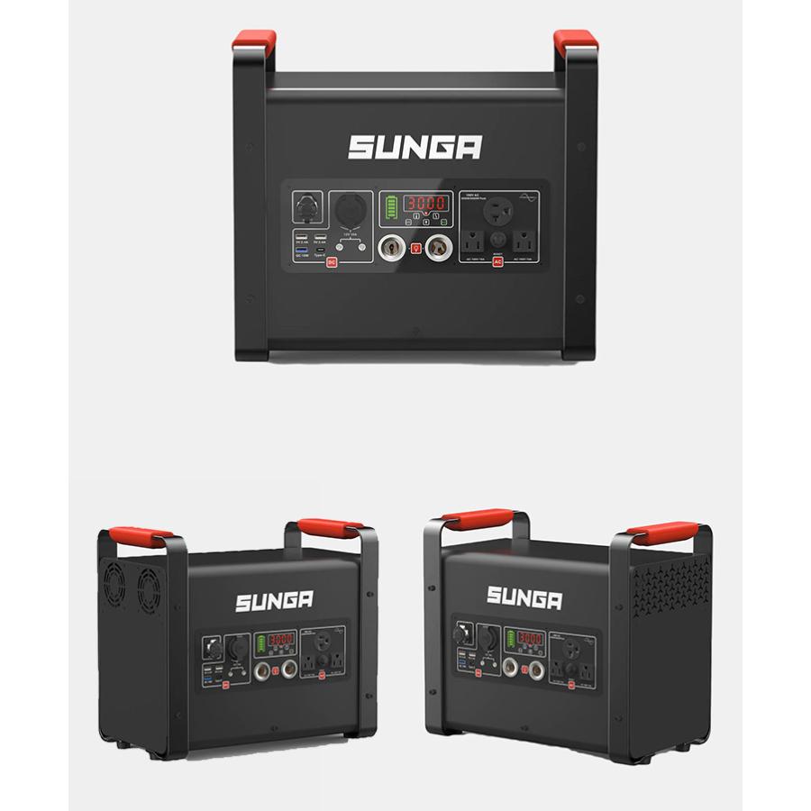 SUNGA ポータブル電源 3000W LK3000 （家庭用 バッテリー 大容量
