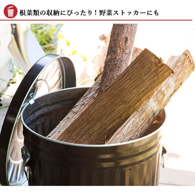 OBAKETSU 薪ストーブ用 灰入れバケツ キャスター付き 18L HBKM22