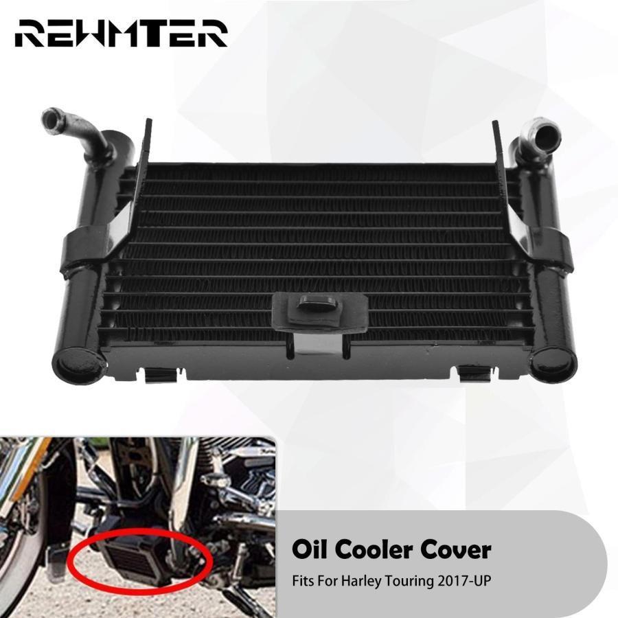 Motorcycle Oil Cooler Radiator Water Tank For Harley Touring Electra