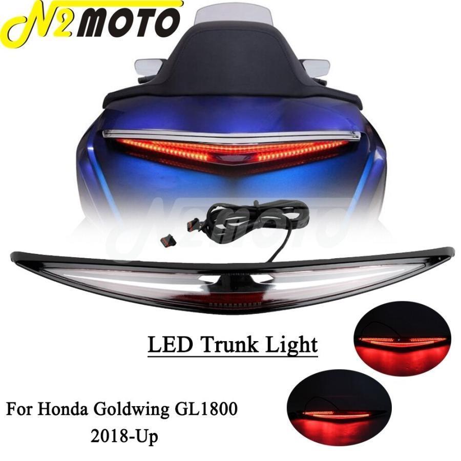 Motorcycle Trunk luggage Rack LED Brake Light For Honda Goldwing 1800