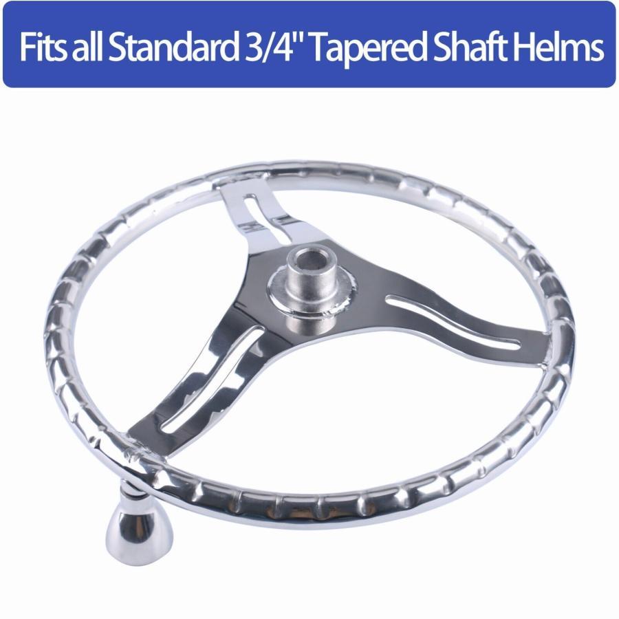 【国産】 ボートの 13.5インチ 5/8ナット 3本のスプーン マリンボート/ヨット用 電源ノブ付き 【1974751698】(11339円)