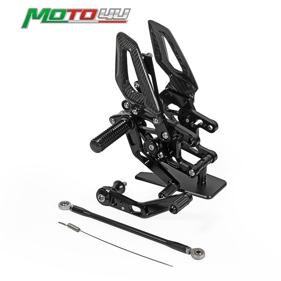 ALUMINUM REAR SET REARSET CARBON FIBER WING バイク ACCESSORIES ホンダ