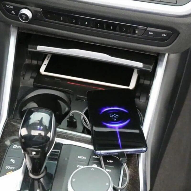BMW　車　ワイヤレス充電器　4シリーズ　急速充電プレート　g22　g28　g20　nfcカード　キー　2020　2021