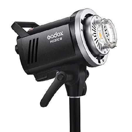 Godox MS300-V MS300V 300W スタジオ フラッシュ 5800±200K 0.1~1.8S リサイクル時間 LED モデリング ランプ付き LED ライト ストロボ フラッシュ モノライト フラッシュ LED