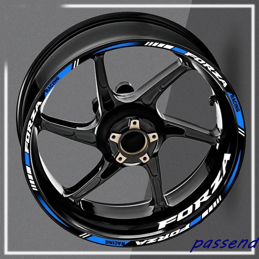 ホンダ フォルツァ 125 250 300 350 リフレクター 反射 バイク ホイール タイヤ ステッカー Hub デカール リム S