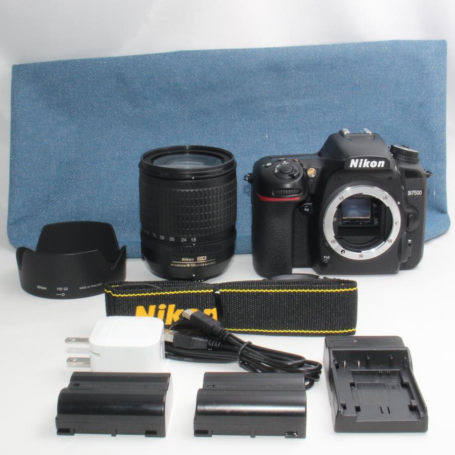Nikon D7500 一眼レフ 美品　カメラ　レンズ ニコンD ニコン Nikon D7500 AF-S DX 18-135mm レンズセット 美品 16GB