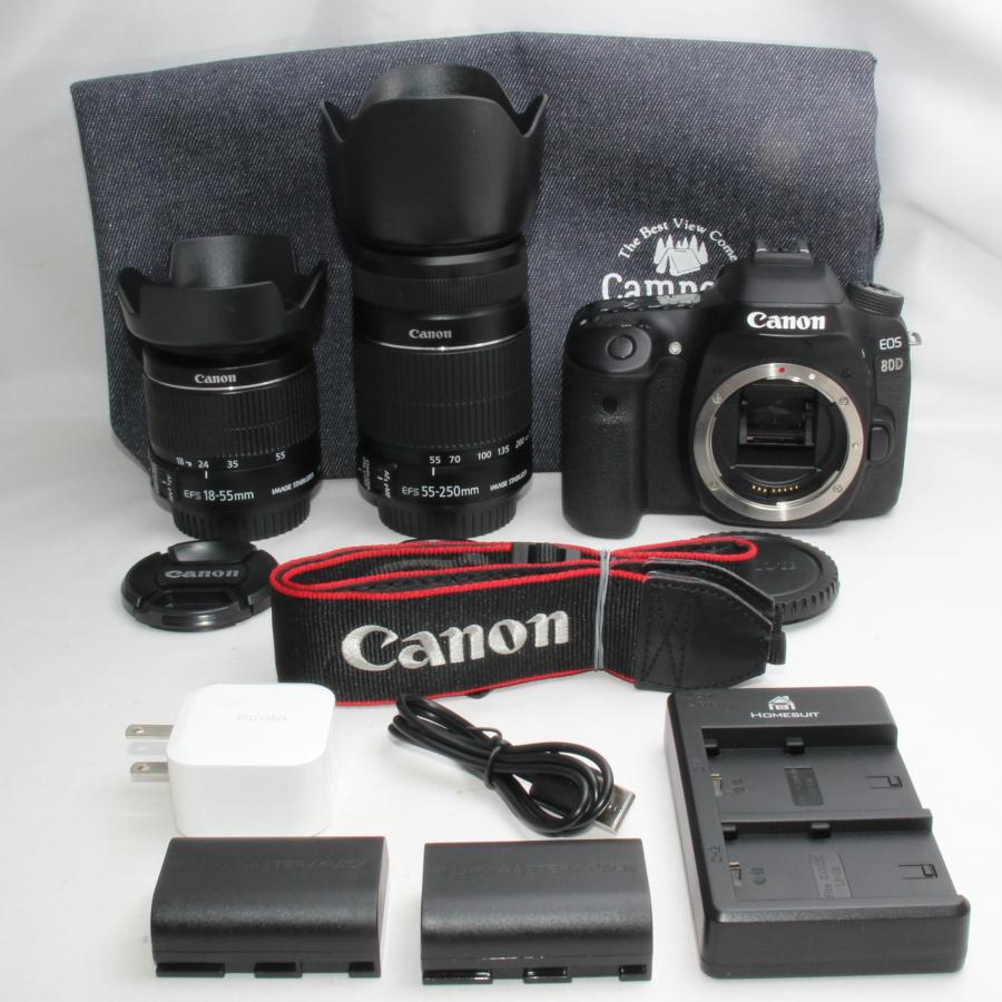 キャノン CANON EOS 80D レンズ5本セット +付属品多数