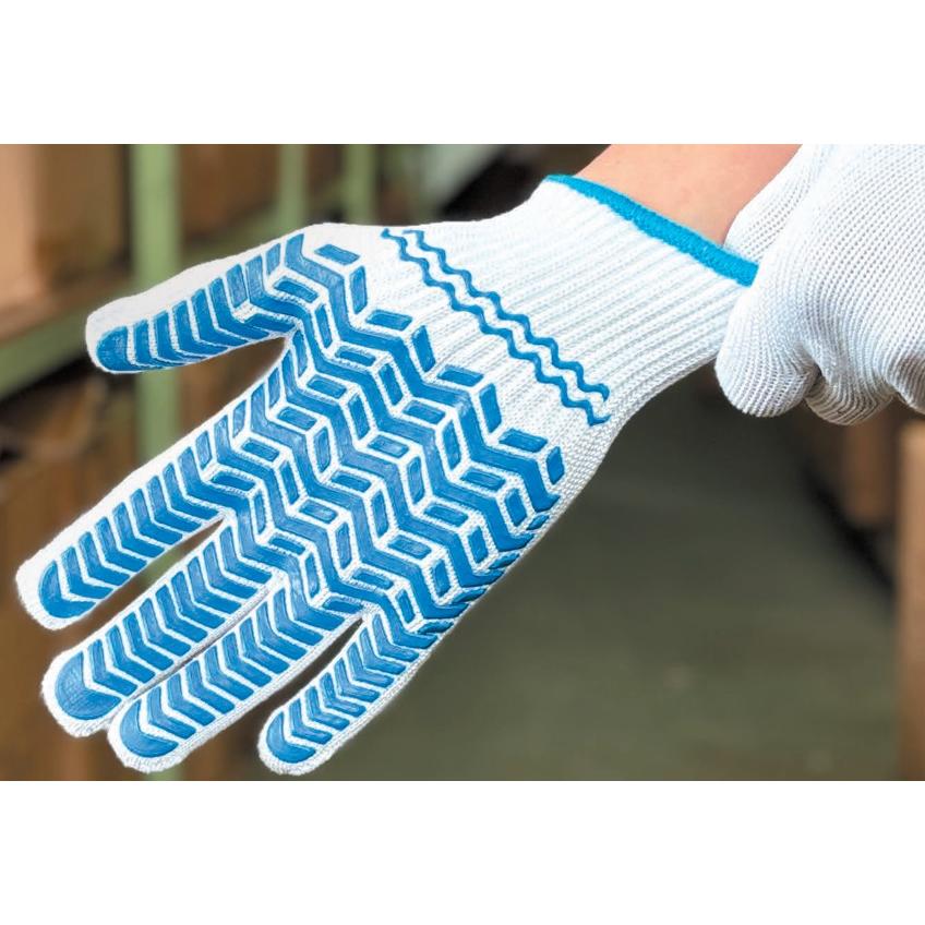 軍手 滑り止め付き ゴムライナー #003｜1双組 天然ゴム グリップ 作業