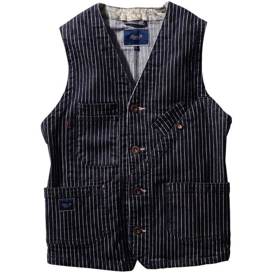 【KAPITAL】 リネン100%　パッチワーク ベスト　XS DANDY DAD ベスト 1472-06 メンズ レディース ワークベスト デニム風